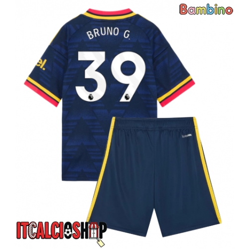 Arsenal Bruno Guimaraes #39 Seconda Maglia Bambino 2026-27 Manica Corta (+ Pantaloni corti)